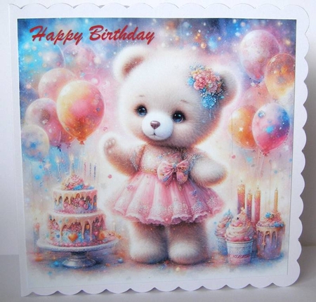 Teddy Birthday Dress by Margaret McCartney