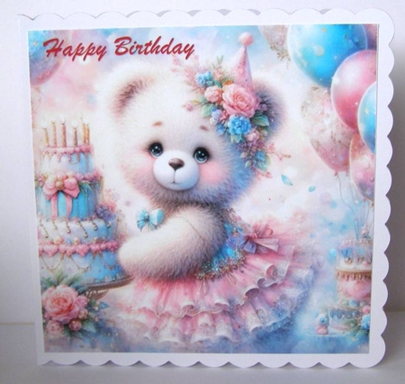 Teddy Birthday Dress by Margaret McCartney