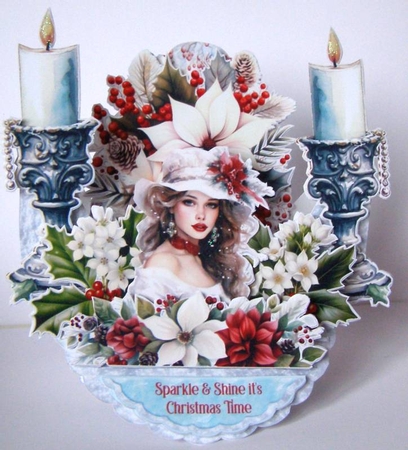 Countdown to Christmas 12 Rock-the-Shelf Card Mini Kit by Margaret McCartney