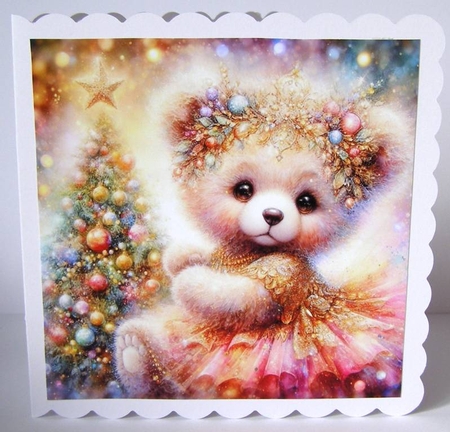 Dreamy Christmas Teddy Tutu by Margaret McCartney