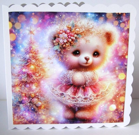 Dreamy Christmas Teddy Tutu by Margaret McCartney