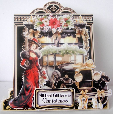 A Little Bit of Glam Christmas 8 XL Shaped Card Kit by Margaret McCartney