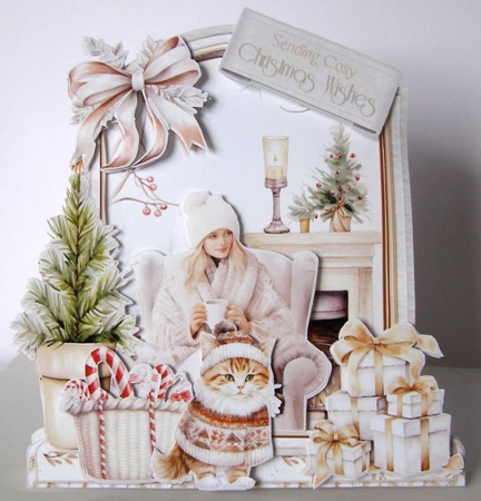 Get Knitted its Christmas 8 XL Shaped Card Kit by Margaret McCartney
