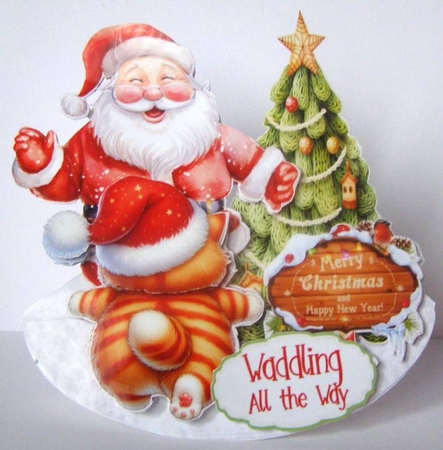 Butt its Christmas 19 Rocker Card by Margaret McCartney