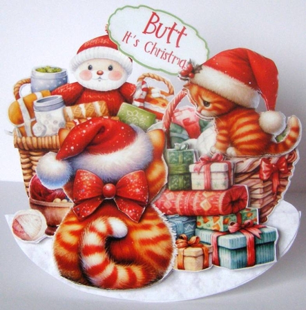 Butt its Christmas 20 Rocker Card by Margaret McCartney