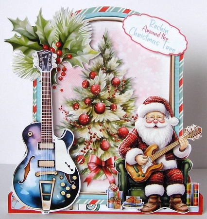 Fa, La, La, Lastic Christmas 1 XL Shaped Card Kit by Margaret McCartney