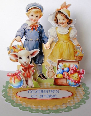 Celebration of Spring 1 Triple Easel by Margaret McCartney