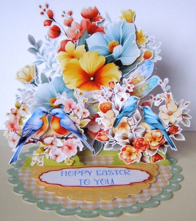 Celebration of Spring 12 Triple Easel by Margaret McCartney