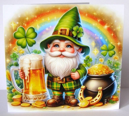 St Patricks Day Gnome  by Margaret McCartney