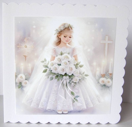 First communion 1 CARD FRONTS by Margaret McCartney