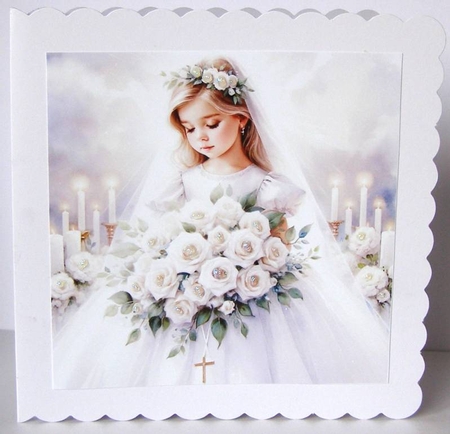 First communion 1 CARD FRONTS by Margaret McCartney