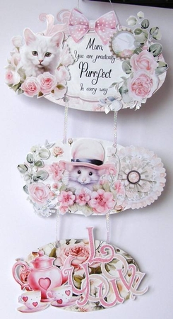 Mother of Mine 4 - Hanging Ovals Trio by Margaret McCartney