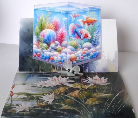 Aquarium Card Toppers by Margaret McCartney