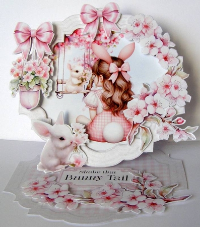 24 Karrot Kids 1 Shaped Easel Card by Margaret McCartney