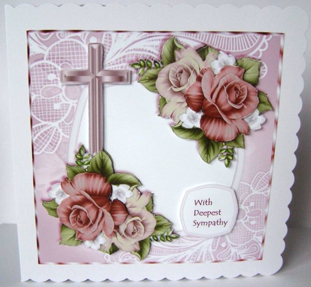 Sympathy Roses Mini Kit by Margaret McCartney