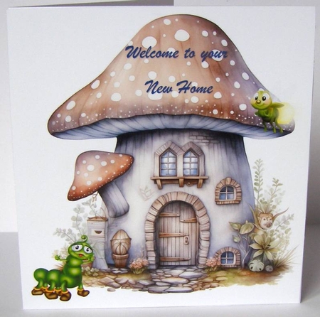 Fanciful Fairy House in Gray - Mix 1 by Margaret McCartney
