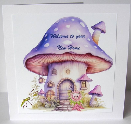Fanciful Fairy House in Purple - Mix 1 by Margaret McCartney