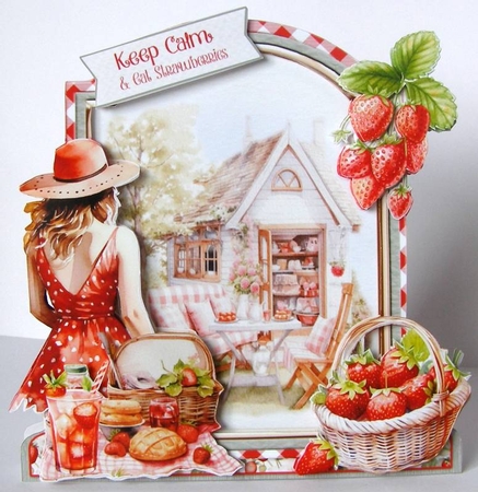 The Strawberry Patch 9 XL Shaped Card Kit by Margaret McCartney
