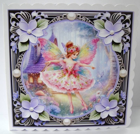 3 Rainbow fairy card fronts/toppers 2 by Margaret McCartney