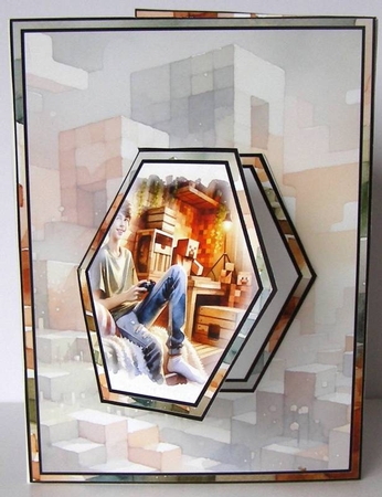 Inspired by Minecraft Hexagon Popout Card by Margaret McCartney