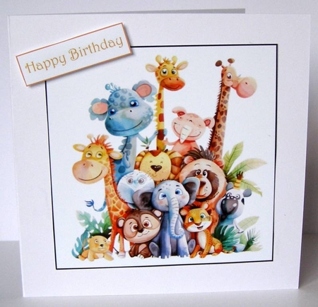 Cute Animals Card Toppers by Margaret McCartney