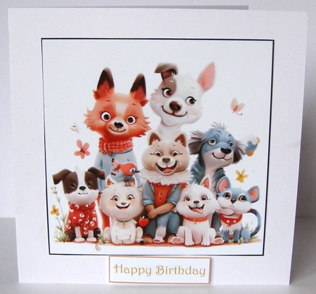 Cute Animals Card Toppers by Margaret McCartney