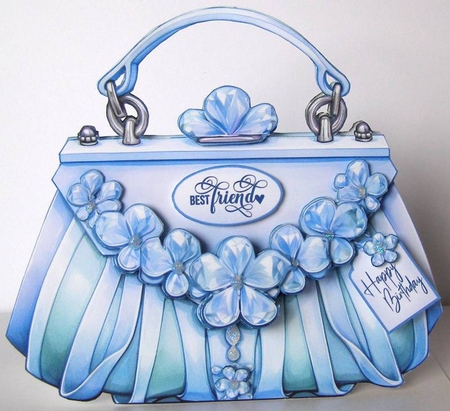 Glam Handbag * Purse Tent Card-3 by Margaret McCartney