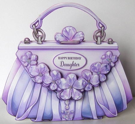 Glam Handbag * Purse Tent Card-5 by Margaret McCartney