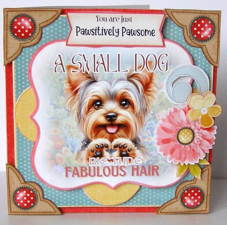 Pawsitively Pawsome 4 6x6 Simply Cards  by Margaret McCartney