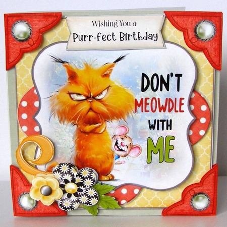 Game of Cat & Mouse 1 6x6 Simply Cards  by Margaret McCartney