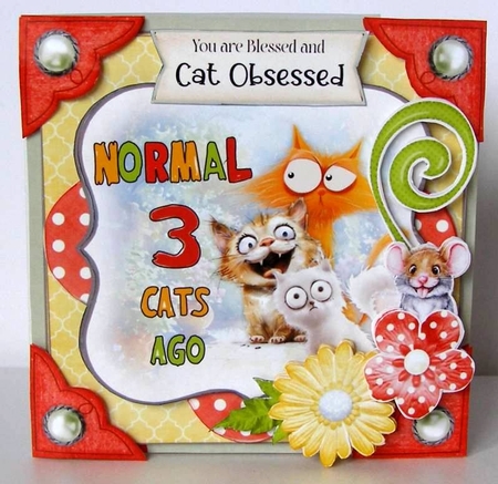 Game of Cat & Mouse 2 6x6 Simply Cards  by Margaret McCartney