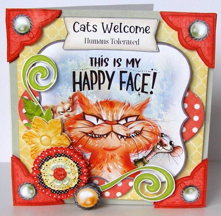 Game of Cat & Mouse 5 6x6 Simply Cards  by Margaret McCartney