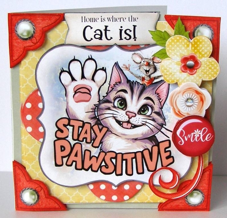 Game of Cat & Mouse 6 6x6 Simply Cards  by Margaret McCartney