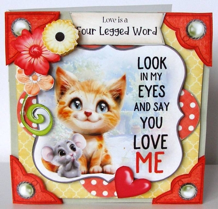 Game of Cat & Mouse 8 6x6 Simply Cards  by Margaret McCartney