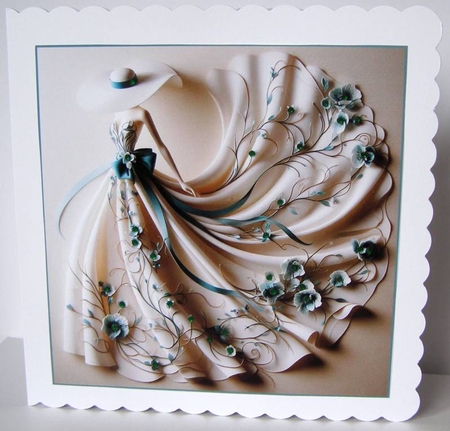 Flower lady in green by Margaret McCartney