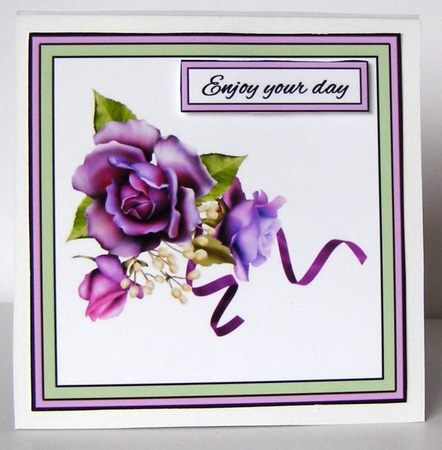 Twist & pop Purple roses by Margaret McCartney