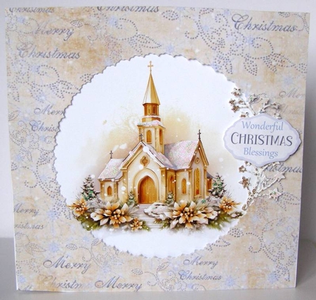 Christmas Church in Gold - Mix 1 by Margaret McCartney