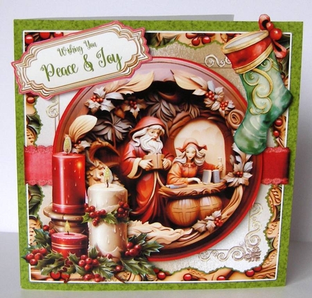 Christmas Has Begun 5 6x6 Simply Cards  by Margaret McCartney