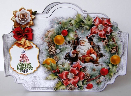 Wreath Greetings 1 by Margaret McCartney