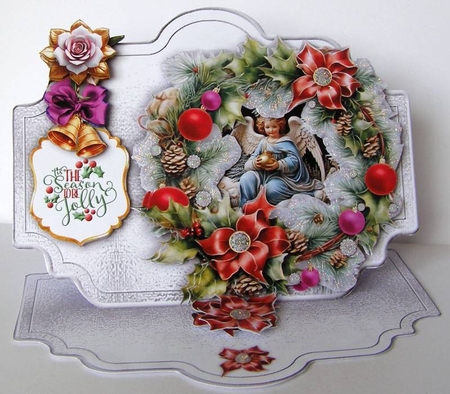 Wreath Greetings 8 by Margaret McCartney