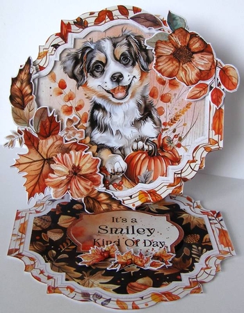 Autumn Blessings 3 Shaped Easel by Margaret McCartney