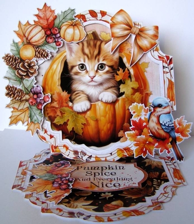 Autumn Blessings 5 Shaped Easel by Margaret McCartney