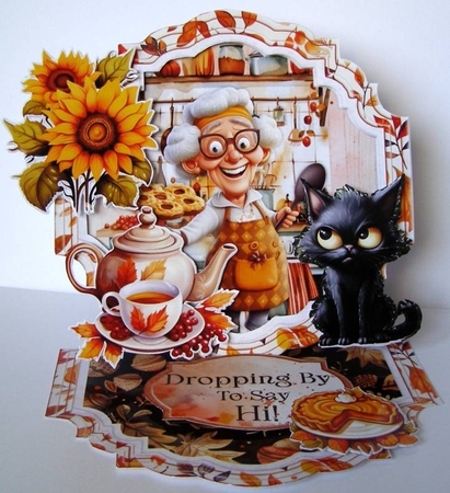 Autumn Blessings 6 Shaped Easel by Margaret McCartney
