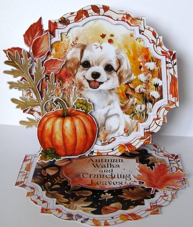Autumn Blessings 10 Shaped Easel by Margaret McCartney