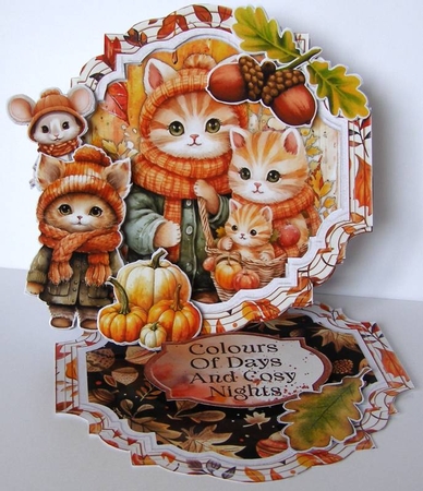 Autumn Blessings 12 Shaped Easel by Margaret McCartney