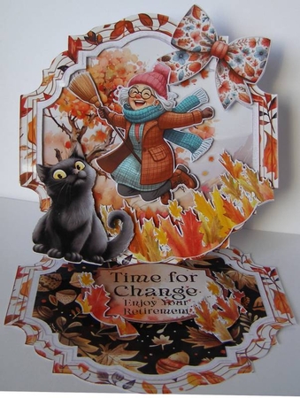 Autumn Blessings 13 Shaped Easel by Margaret McCartney