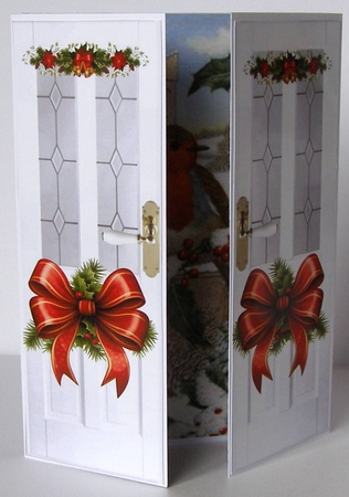 Lovely Christmas Robins Gate Fold (TWO) by Margaret McCartney