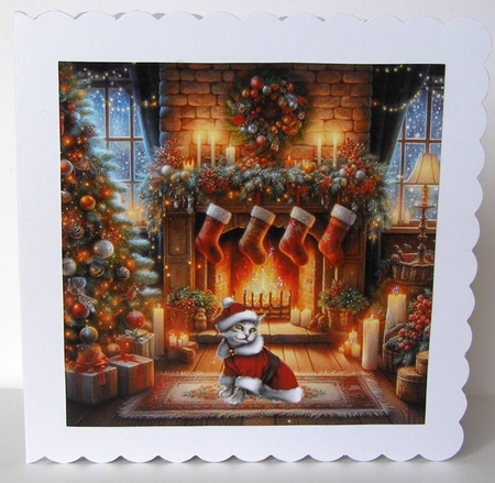  Beautiful Festive Fireplace by Margaret McCartney