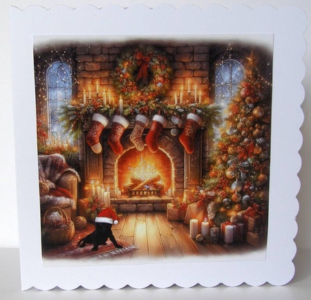  Beautiful Festive Fireplace by Margaret McCartney