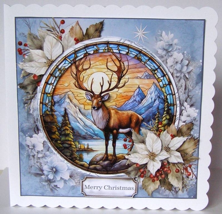 Stained Glass Xmas 4 by Margaret McCartney